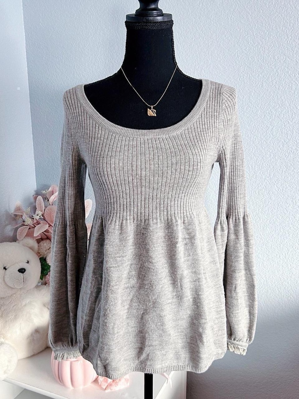 Juicy Couture Grey Babydoll Sweater